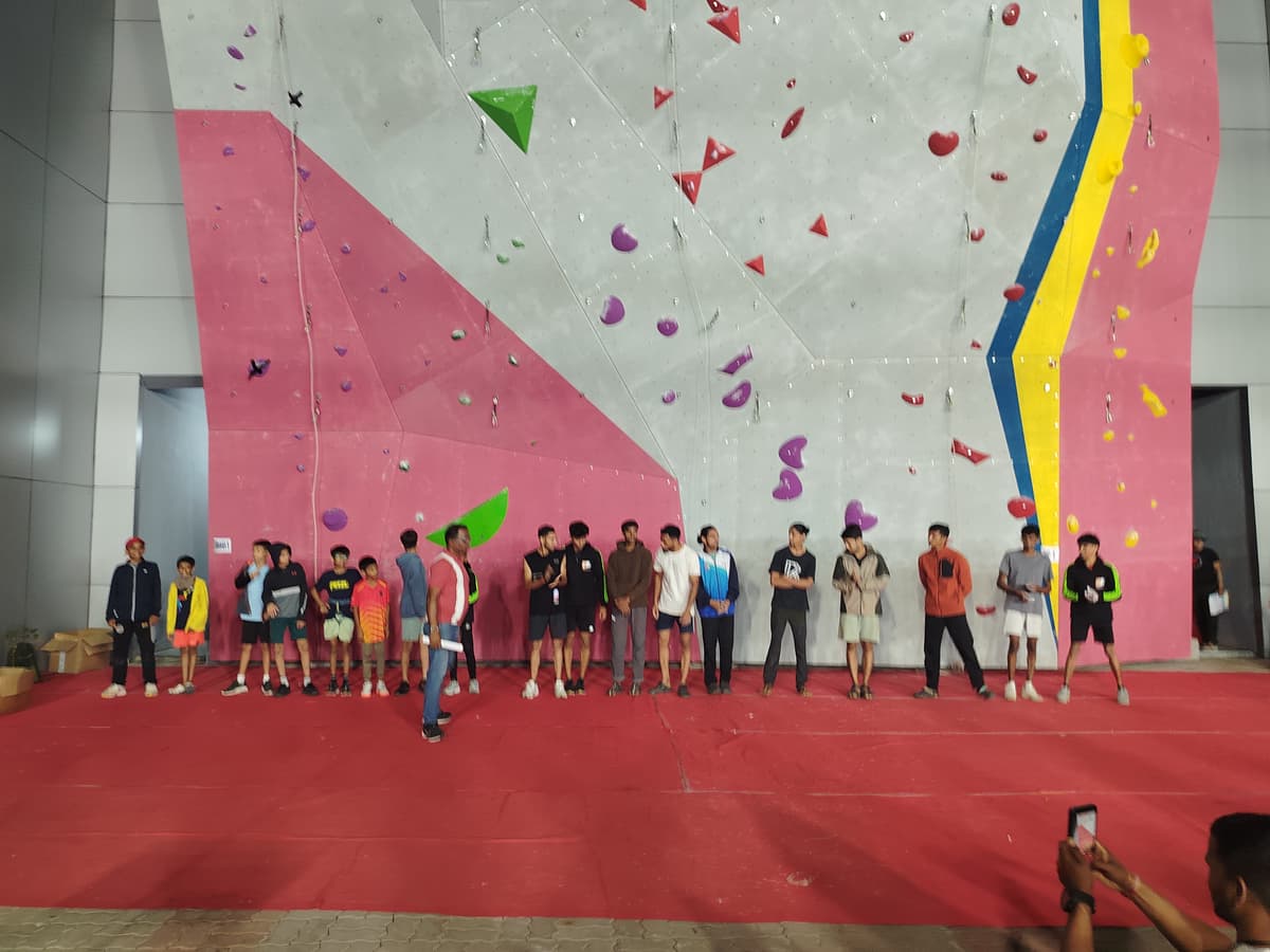 29th IMF West Zone Sport Climbing Championship 2025 - Climbing Wall Detail